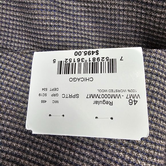 NEW Walter Morton HSM 46R Gray Solid Wool 2B Sport Coat Blazer Jacket V9… - Picture 11 of 11